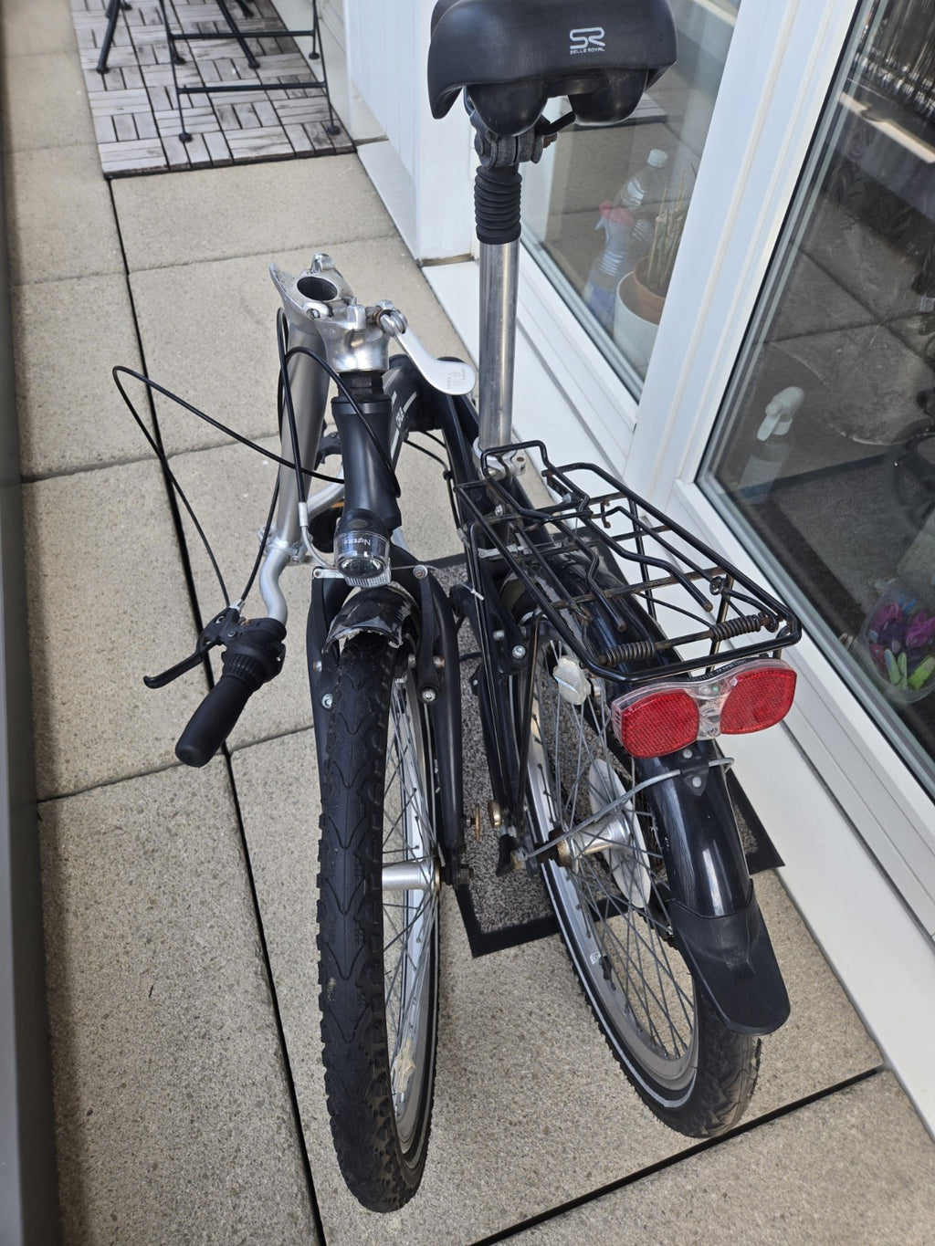 14kg Lightweight Alloy Folding City Commuting Bicycle - Black