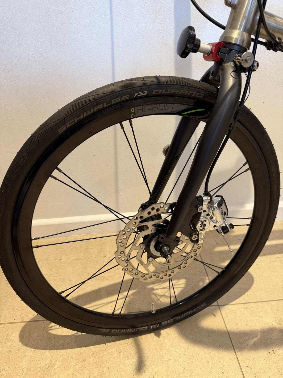 Vello Titanium Ultralight Folding Bike 451 Kinetix Pro Disc Wheels TRP Hydro