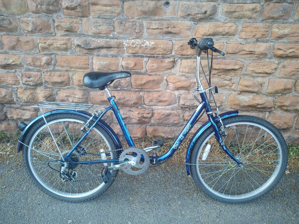 avelo x row folding bike 24-inch wheels