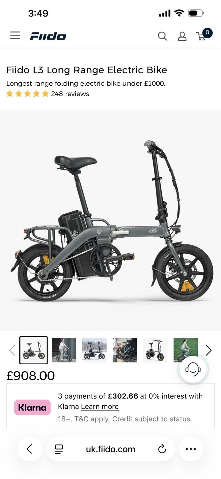 Fiido L3 2025 long ranged Model Folding bike