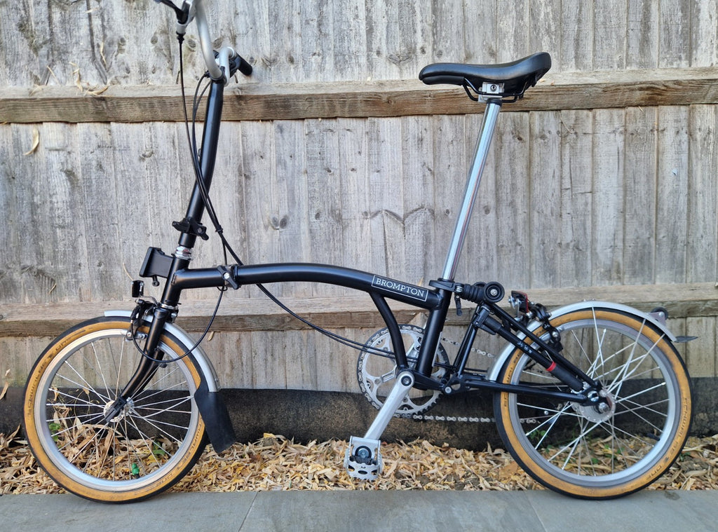 Brompton M3L black - 3 speed - thumb shifter