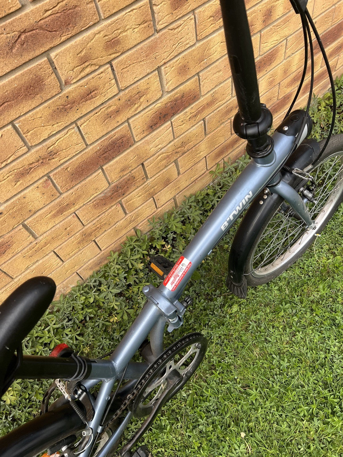 BTWIN Folding Bike 120 Blue/Grey RRP £280 Happy to Ship
