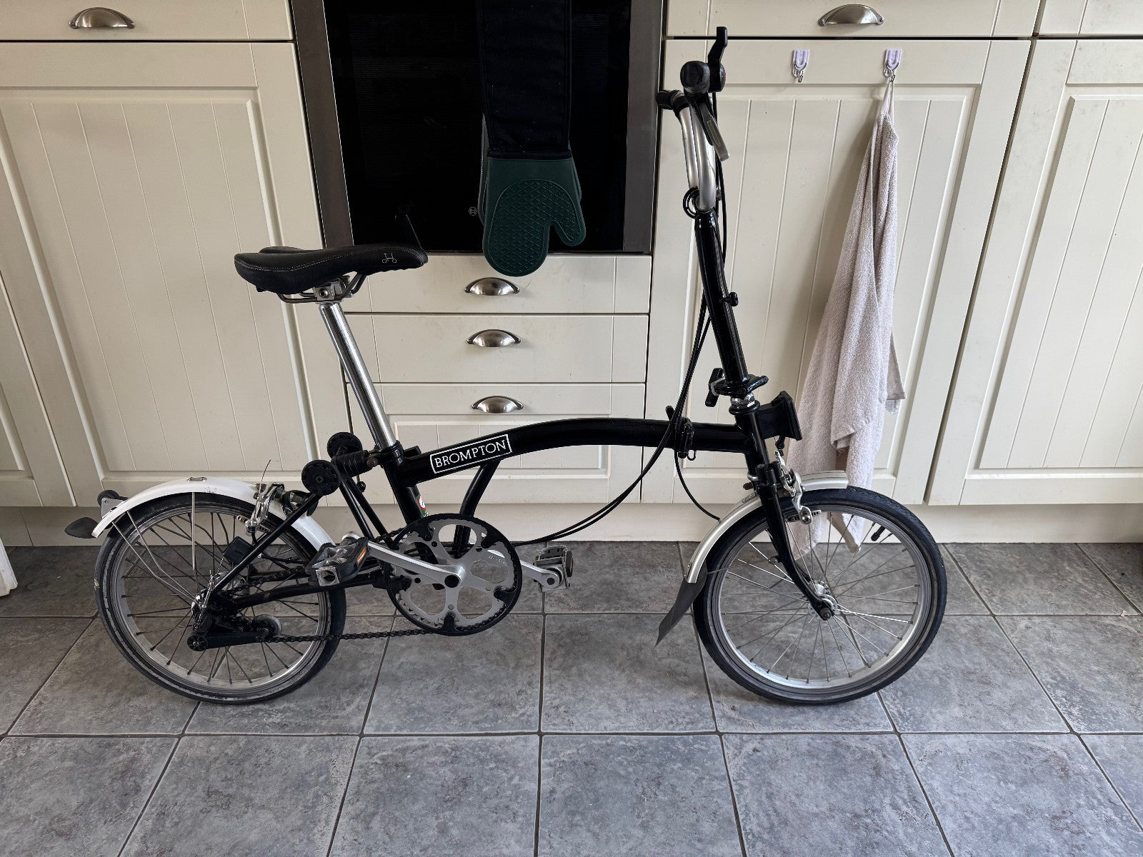 Brompton Folding Bike | 5 speed M5L in Jet Black , Used Bicycle, original box