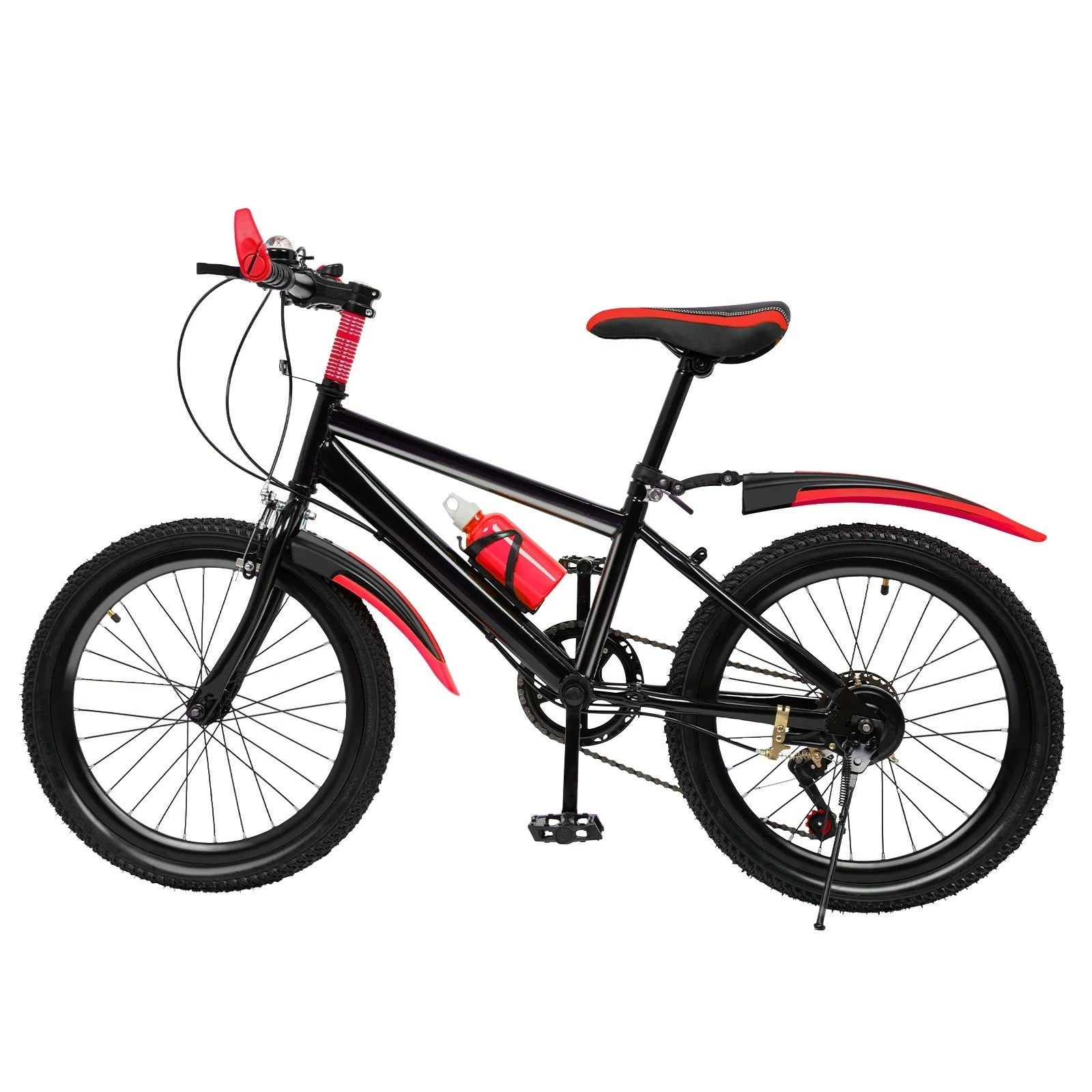 20 Inch Bike for Adult & Kids Folding Mountain Bike 7 Speed Disc Brakes Bicycle
