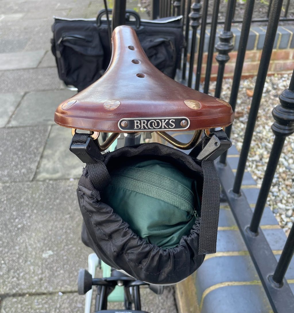 BROMPTON 6-SPEED H-TYPE CUSTOM URBAN TOURER, SAGE GREEN with BLACK EXTREMITIES