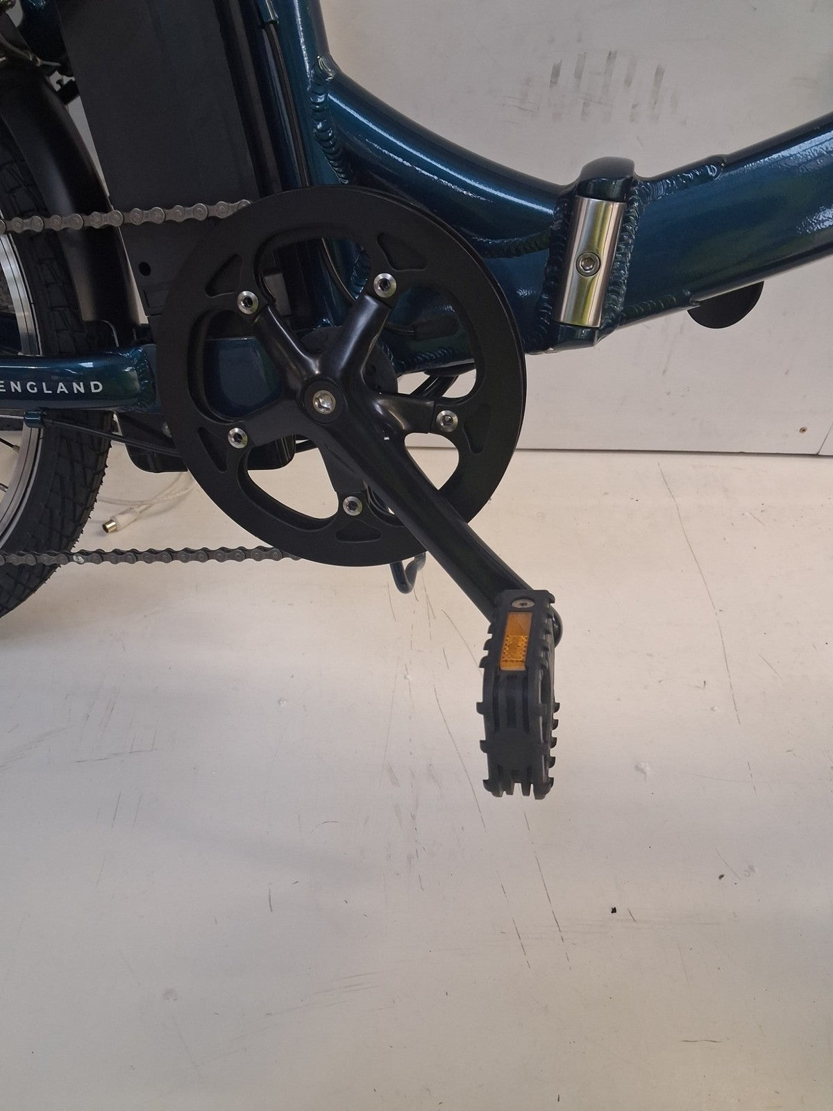 Raleigh 2019 Evo Alloy Folding Bike 20" Wheel Blue Green (Scratch/No Battery)
