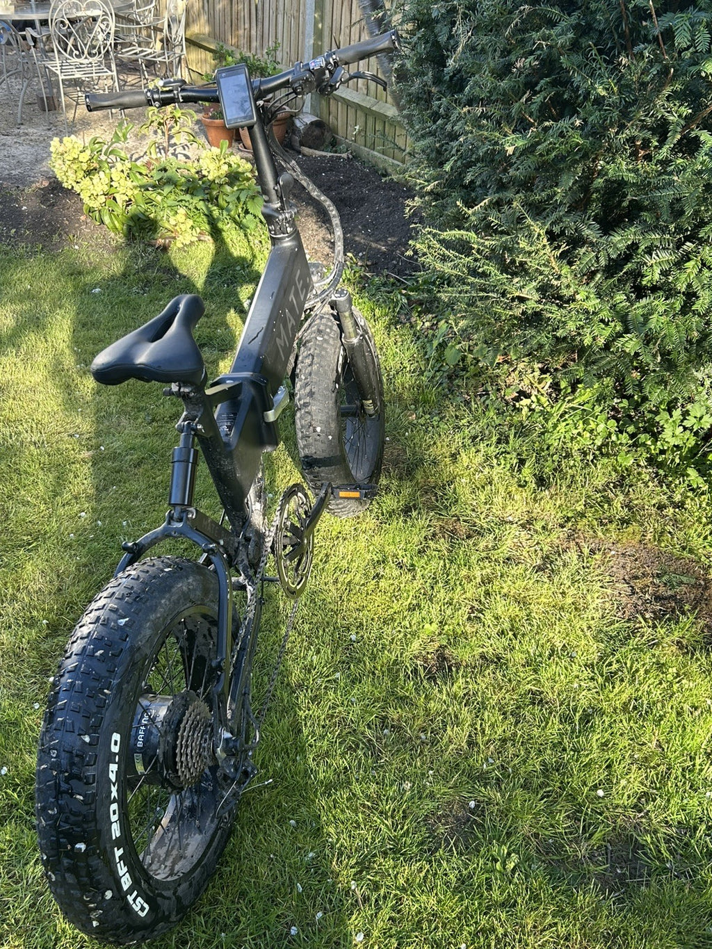 Mate X  750 Black. On road and off road. Folding bike