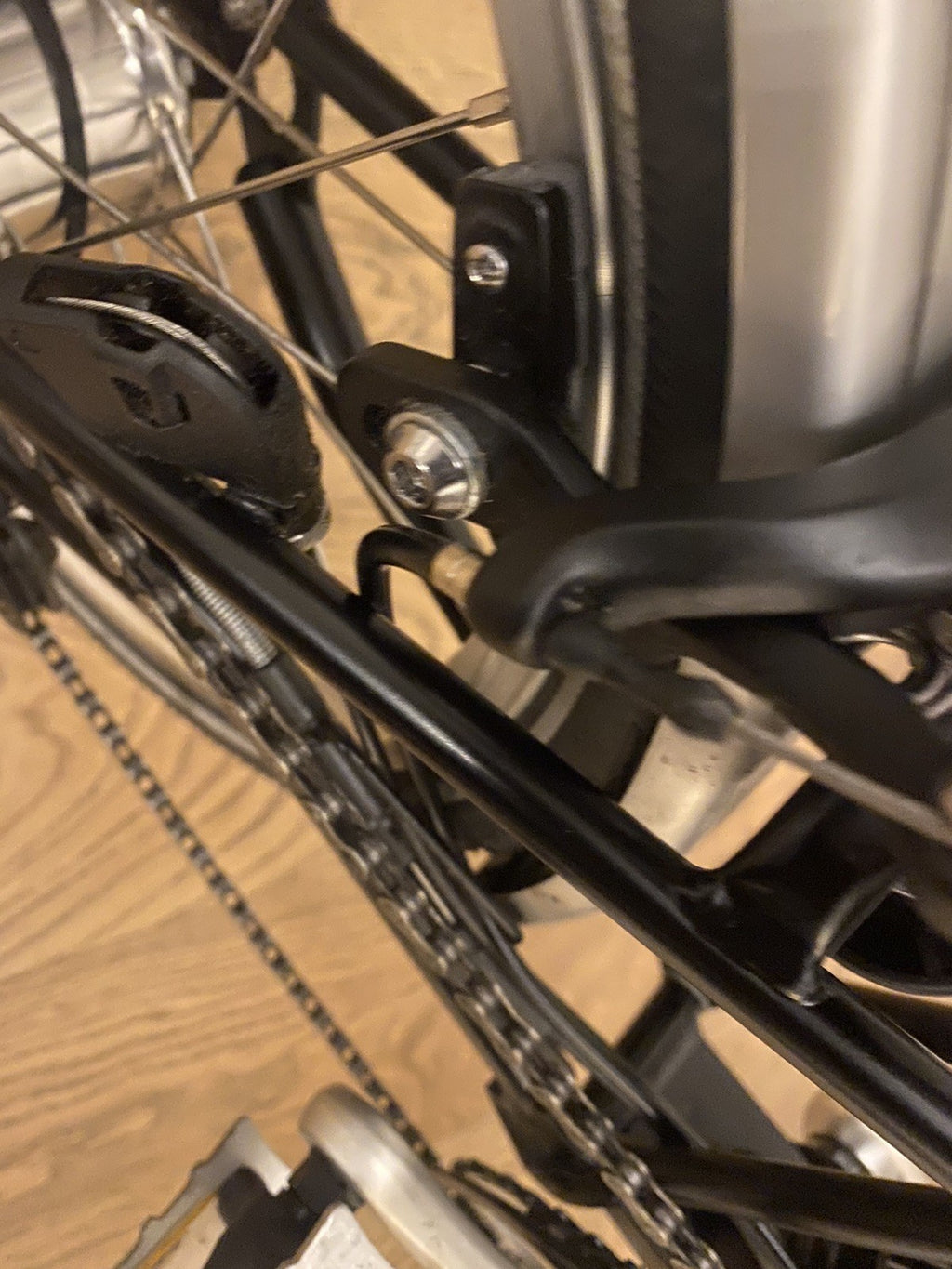 Brompton C Line Folding Bike In Black.   6 Speed - In Very Good Condition.