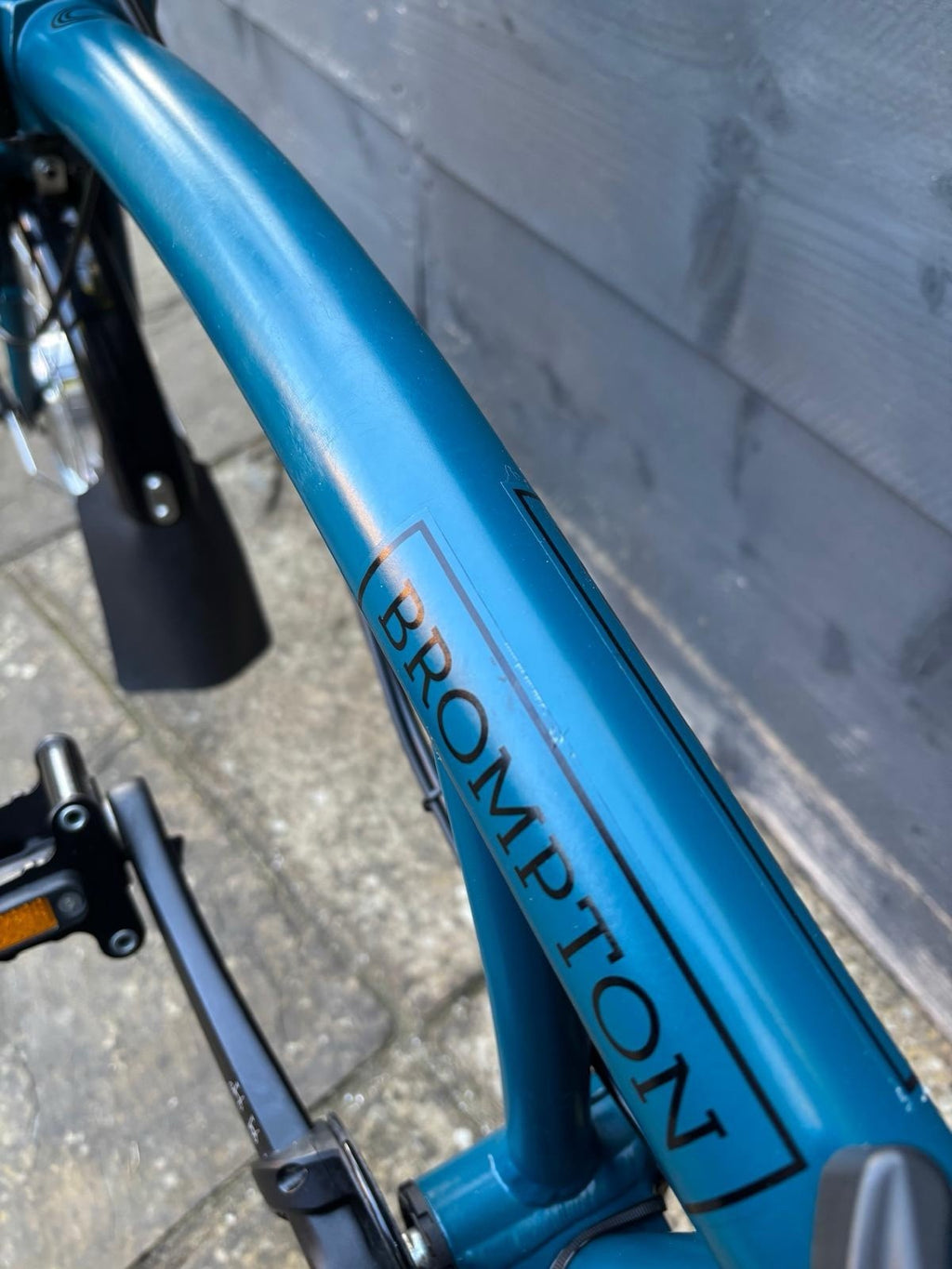 2023 Brompton C Line 6 Speed Urban in Ocean Blue + Optional Swytch Kit Fitted