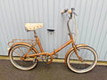 Vintage 1983 Unisex Adults Men's Women's Gold Raleigh Hercules Folding Bike