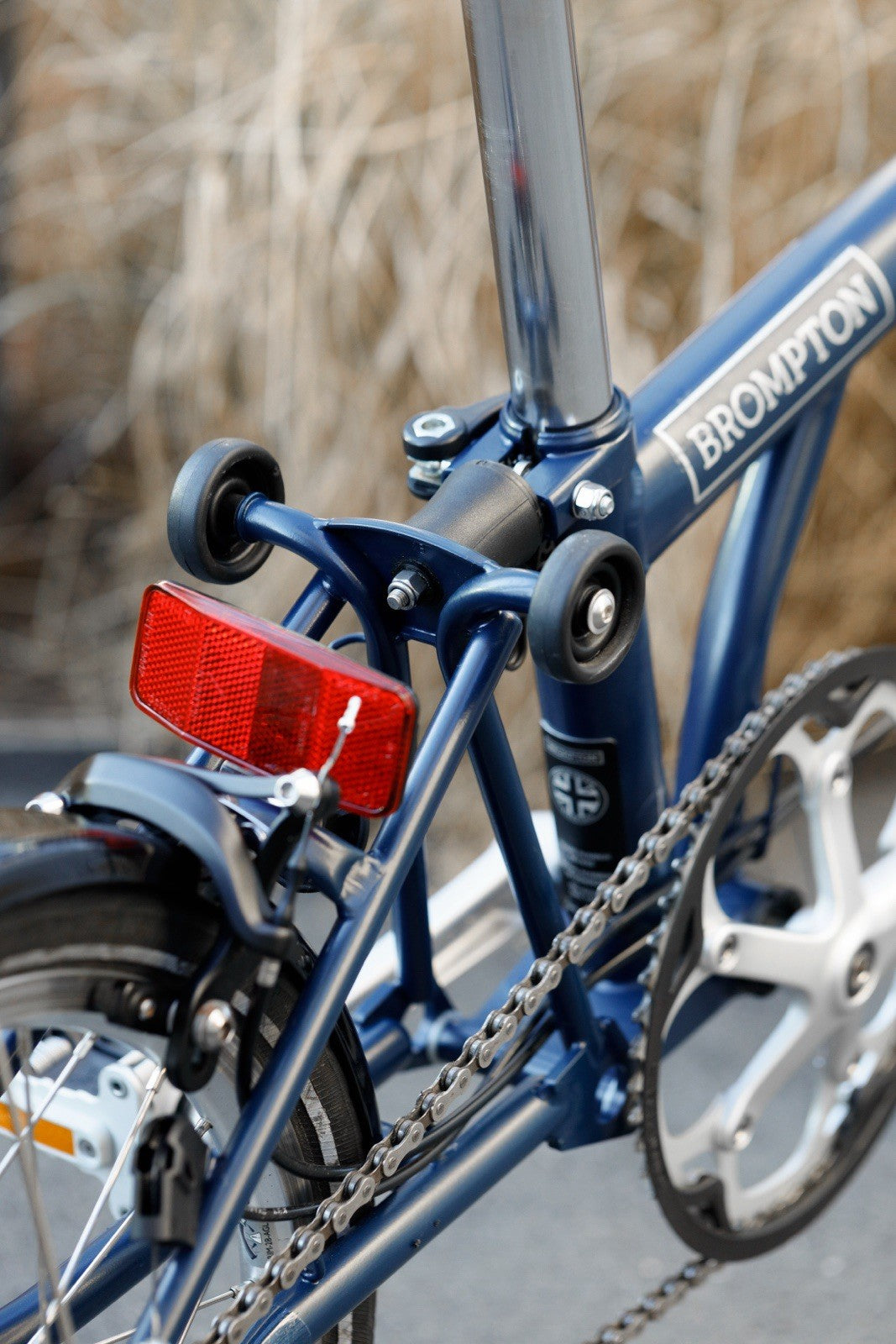 Folding Bicycle Brompton M3L 2019 Navy Blue Extra Front Bag Excellent Condition