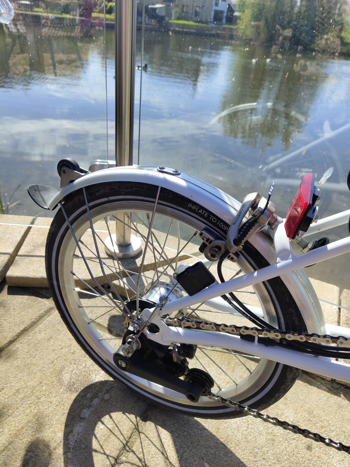 Brompton M6L Folding Bike 2015 Ivory –Excellent Condition, Serviced, C line, 6 S