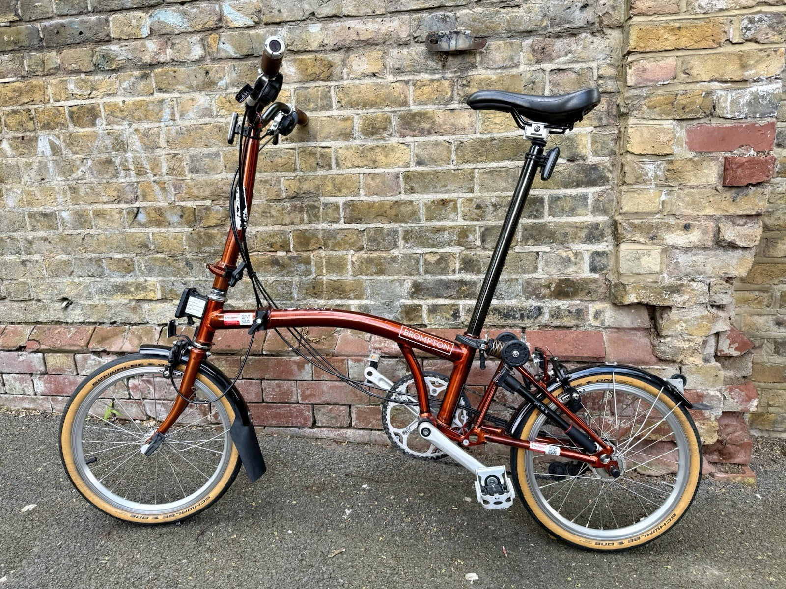 Brompton M6L Flame Lacquer 2019 — Upgraded — Single Owner — Original Receipt