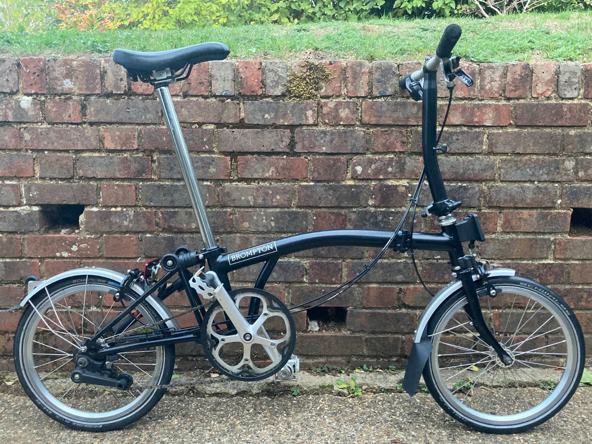 Black Brompton Folding Bike Very Good condition