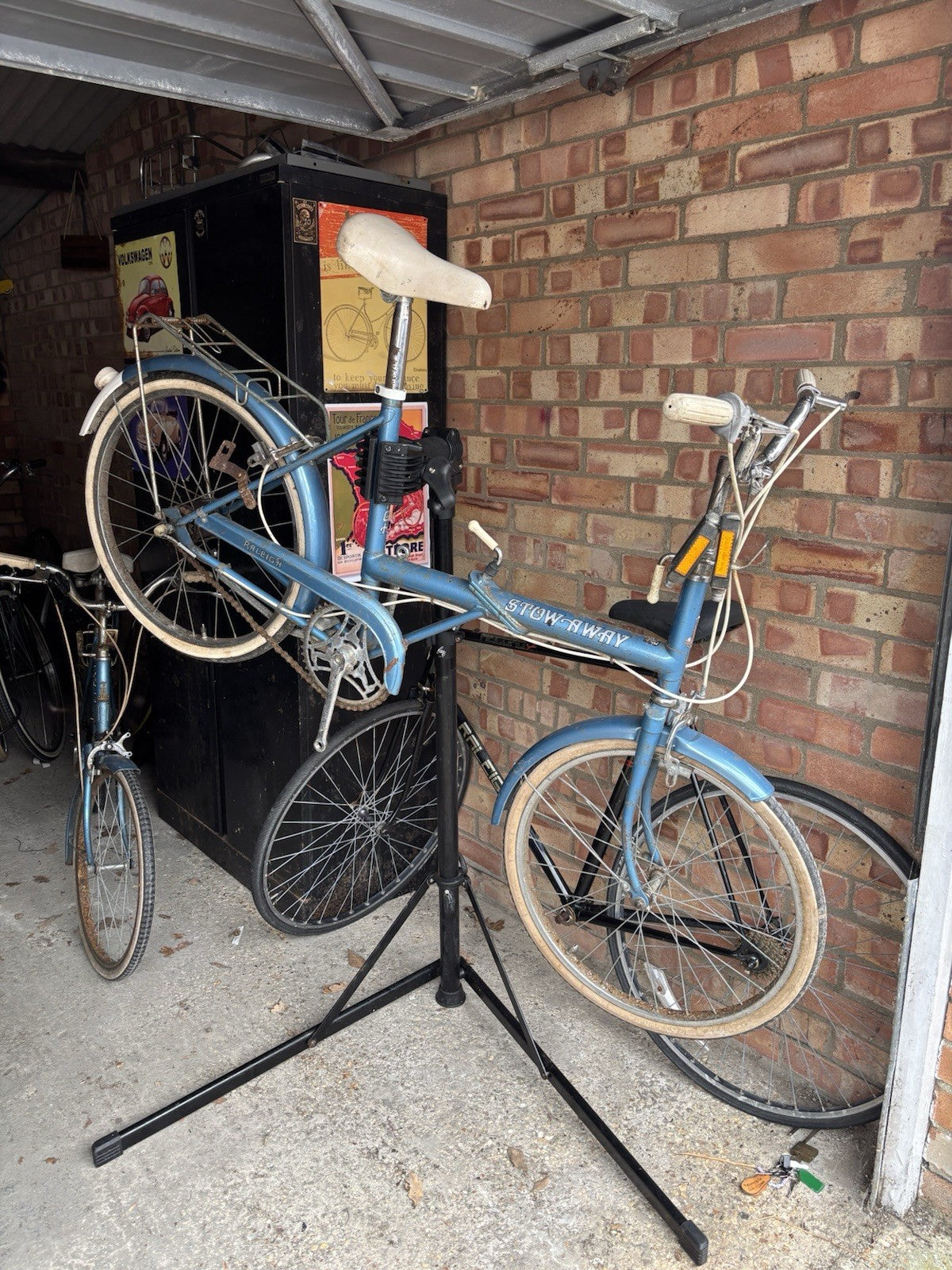 Raleigh Stowaway Folding Bike for Restoration Spares Or Repair Project