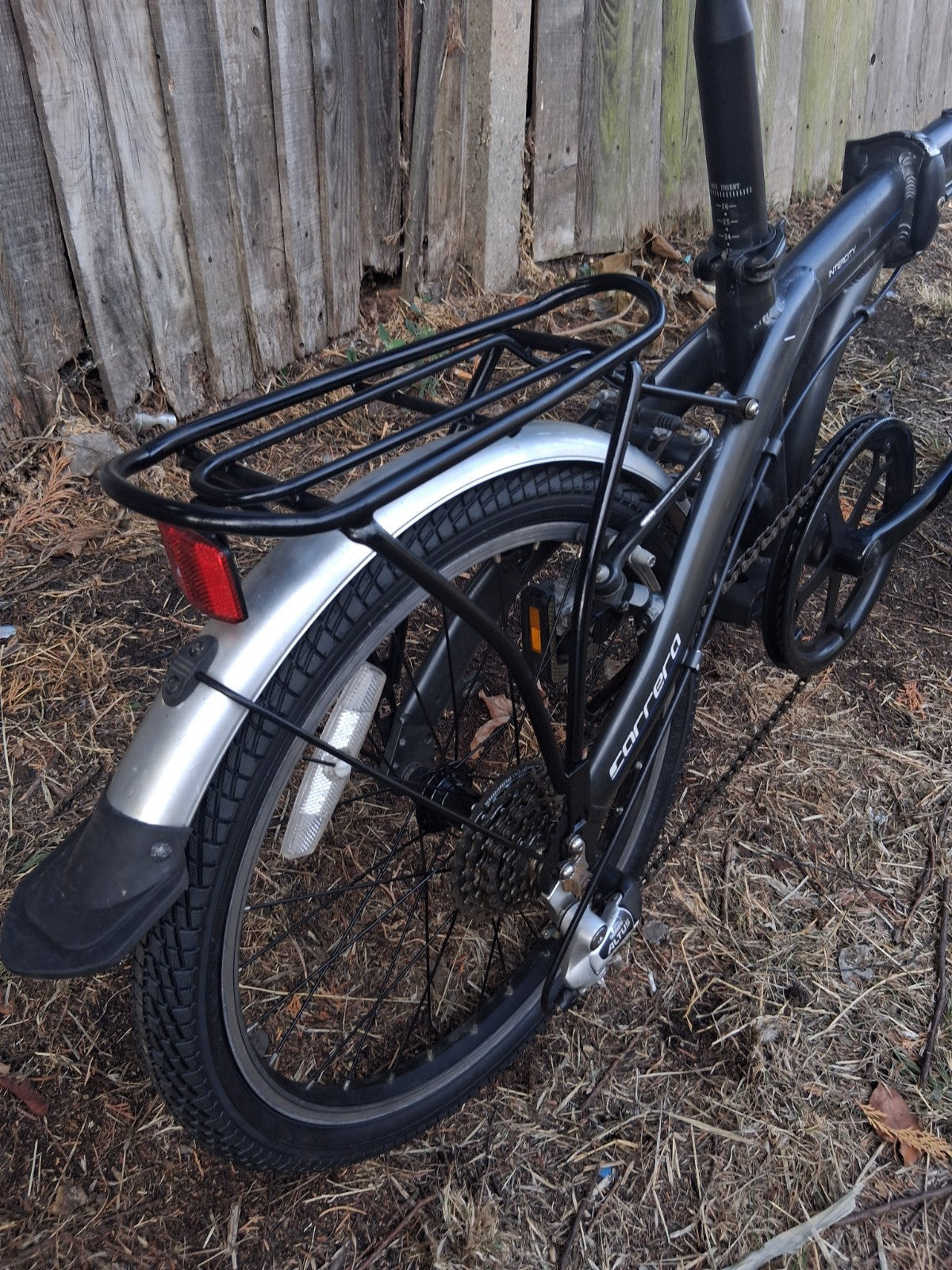 Carrera Intercity 8-Speed 20'' Folding Bike Wheels Black