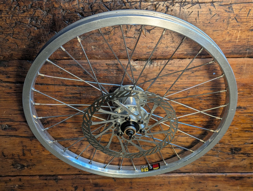 Brompton kinetics disc fork and wheel, Hope hub