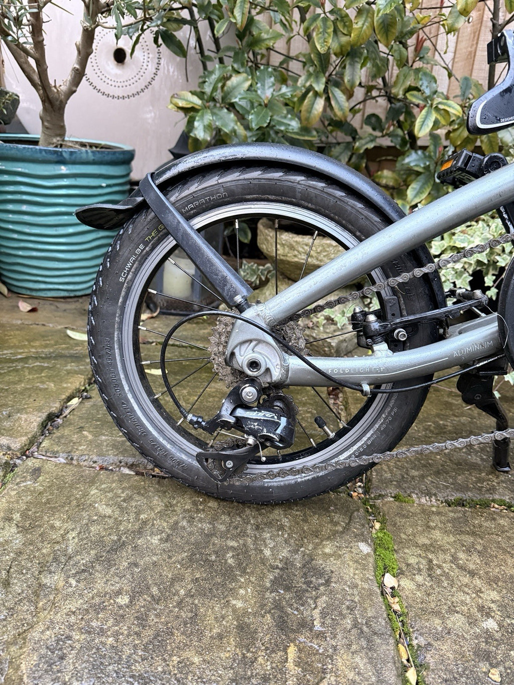 Btwin, Ultra-Compact Fold Bicycle. Aluminium Frame. Comet Grey