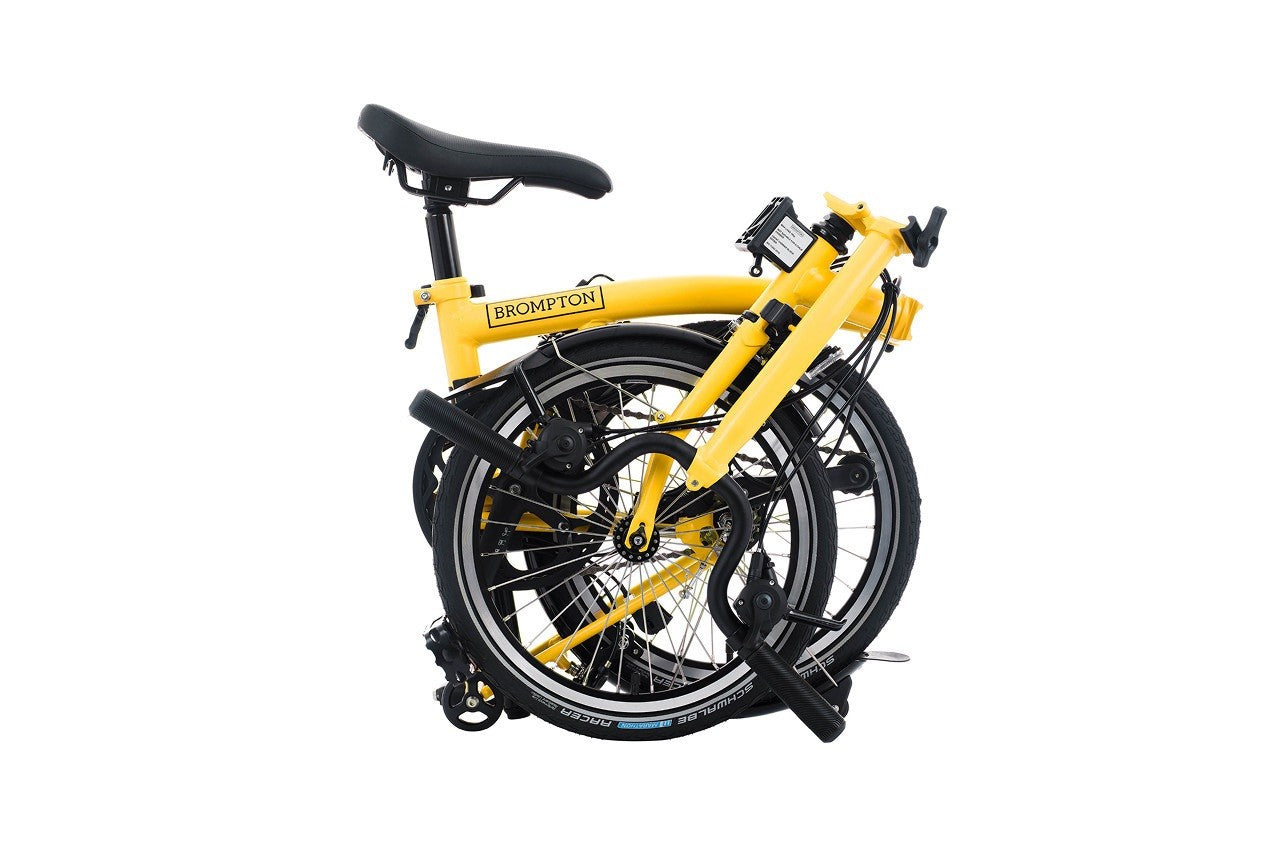 Brompton M12L C Line (2025) Bumblebee Yellow 12 Speed Folding Bike
