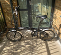Carrera Intercity 20in Folding Bike Black/Silver Mudguards Kickstand Reflectors
