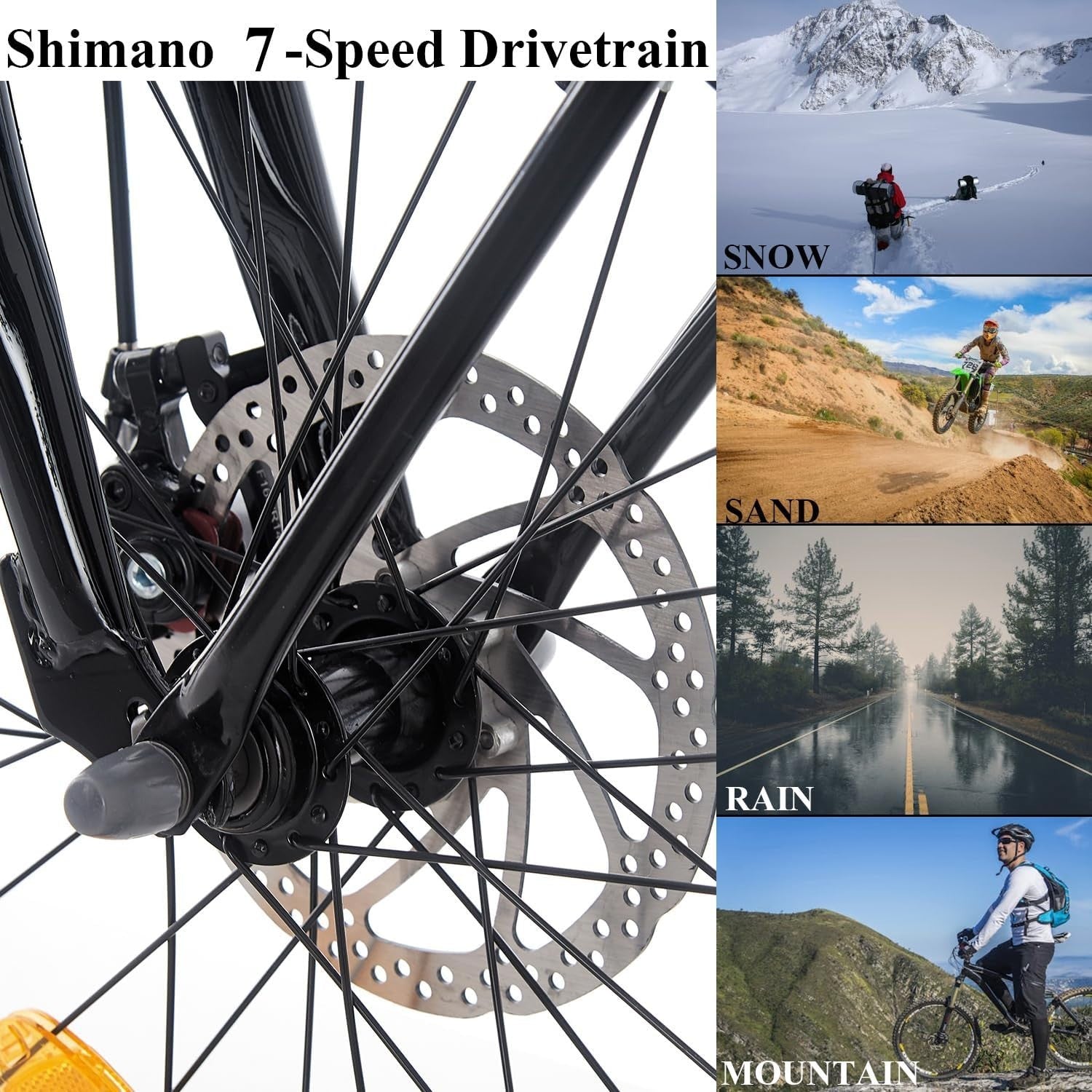 20” Folding Bike 7-Speed Lightweight Aluminum Frame for Adults & Teens