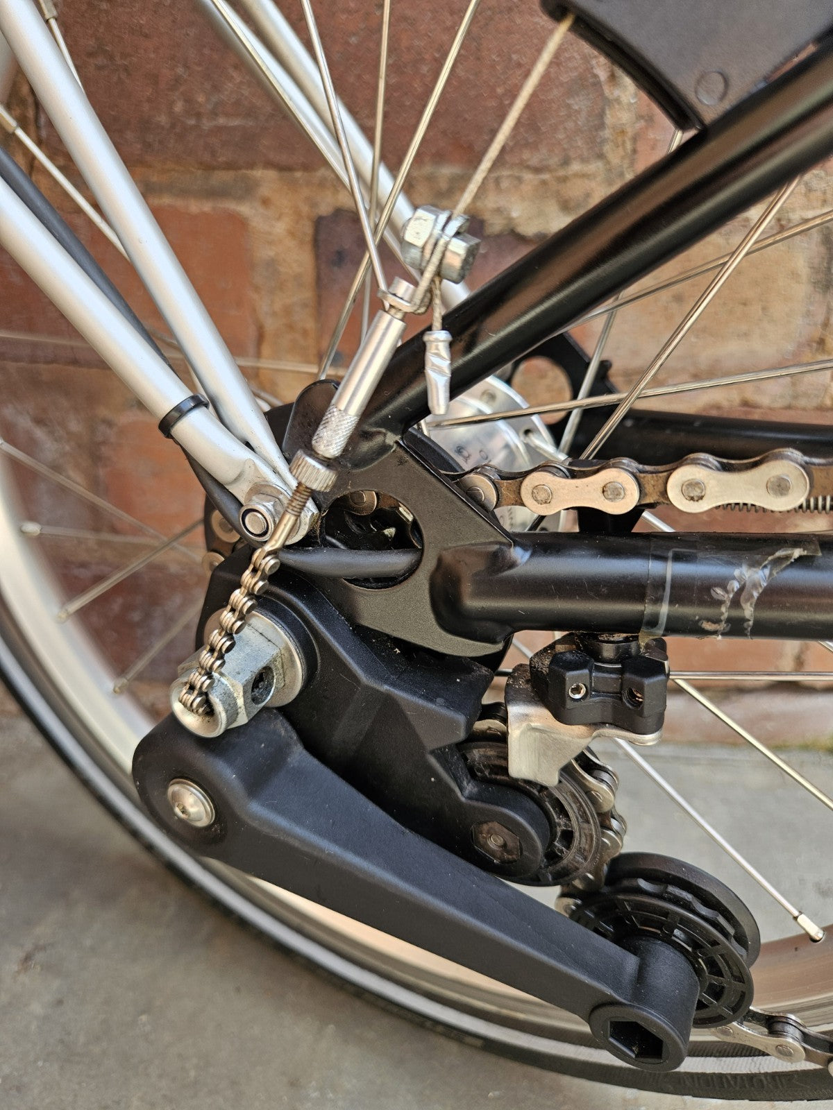 Brompton C Line M6R (6 Speed)  Folding Bicycle - Tempest Blue with front BAG