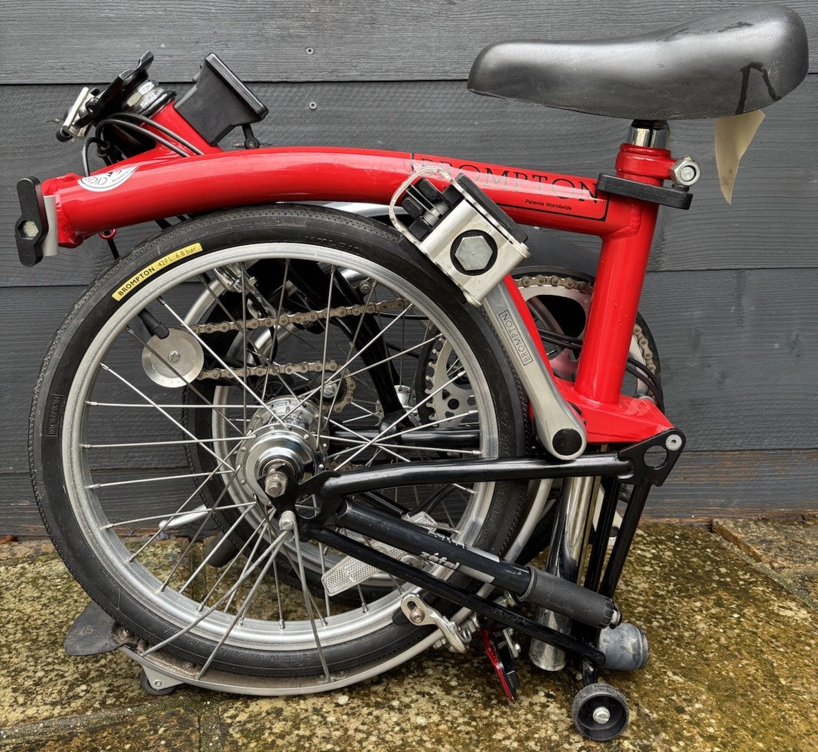 Brompton L3 (C Line) Folding bicycle in Red/Black - Test Ridden Only Condition