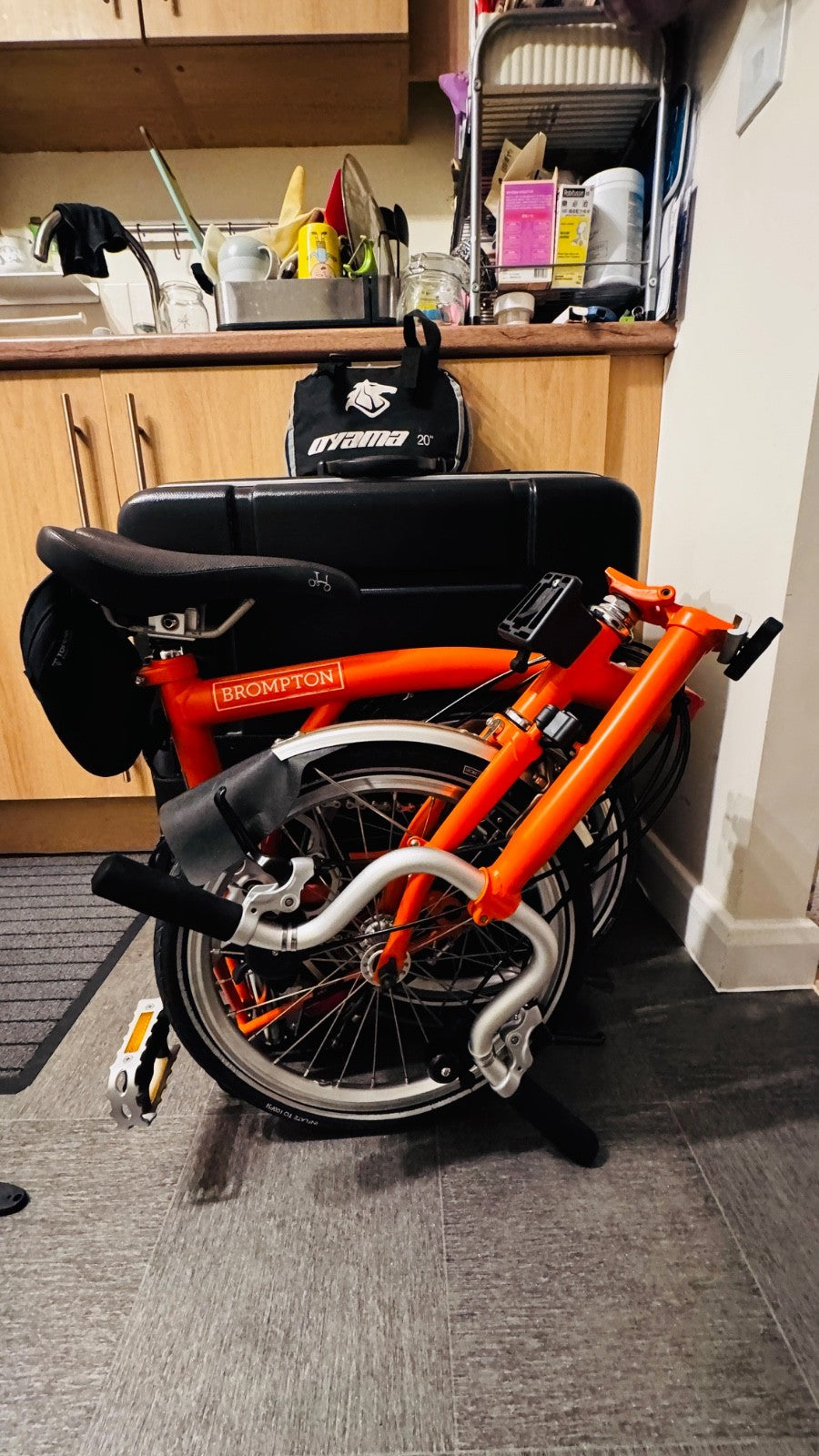 Classic Brompton M6L  2016 Folding Bike | M  | Orange | City Bike | 16” Wheels