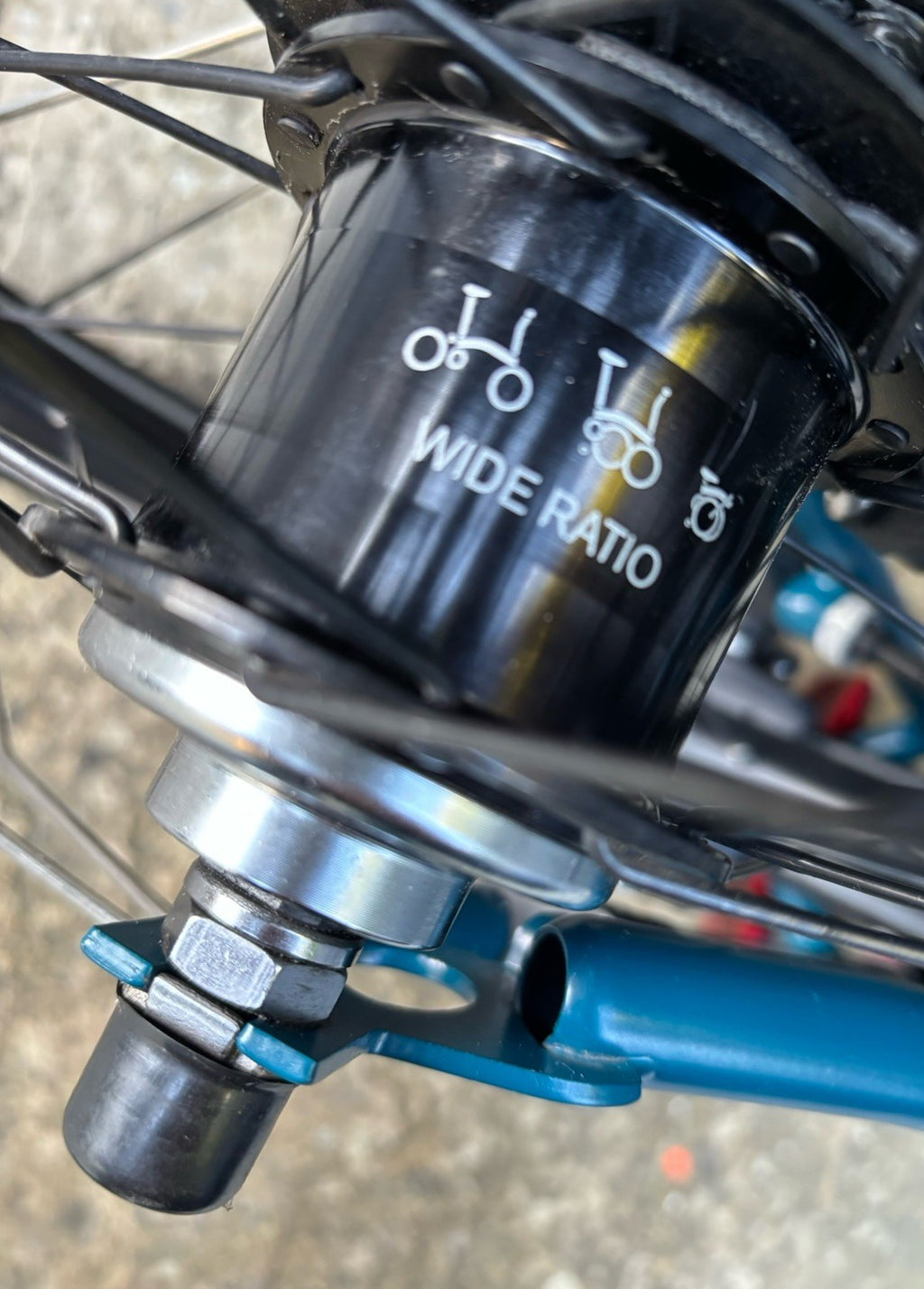 2023 Brompton C Line 6 Speed Urban Folding bicycle in Ocean Blue + Swytch E Kit