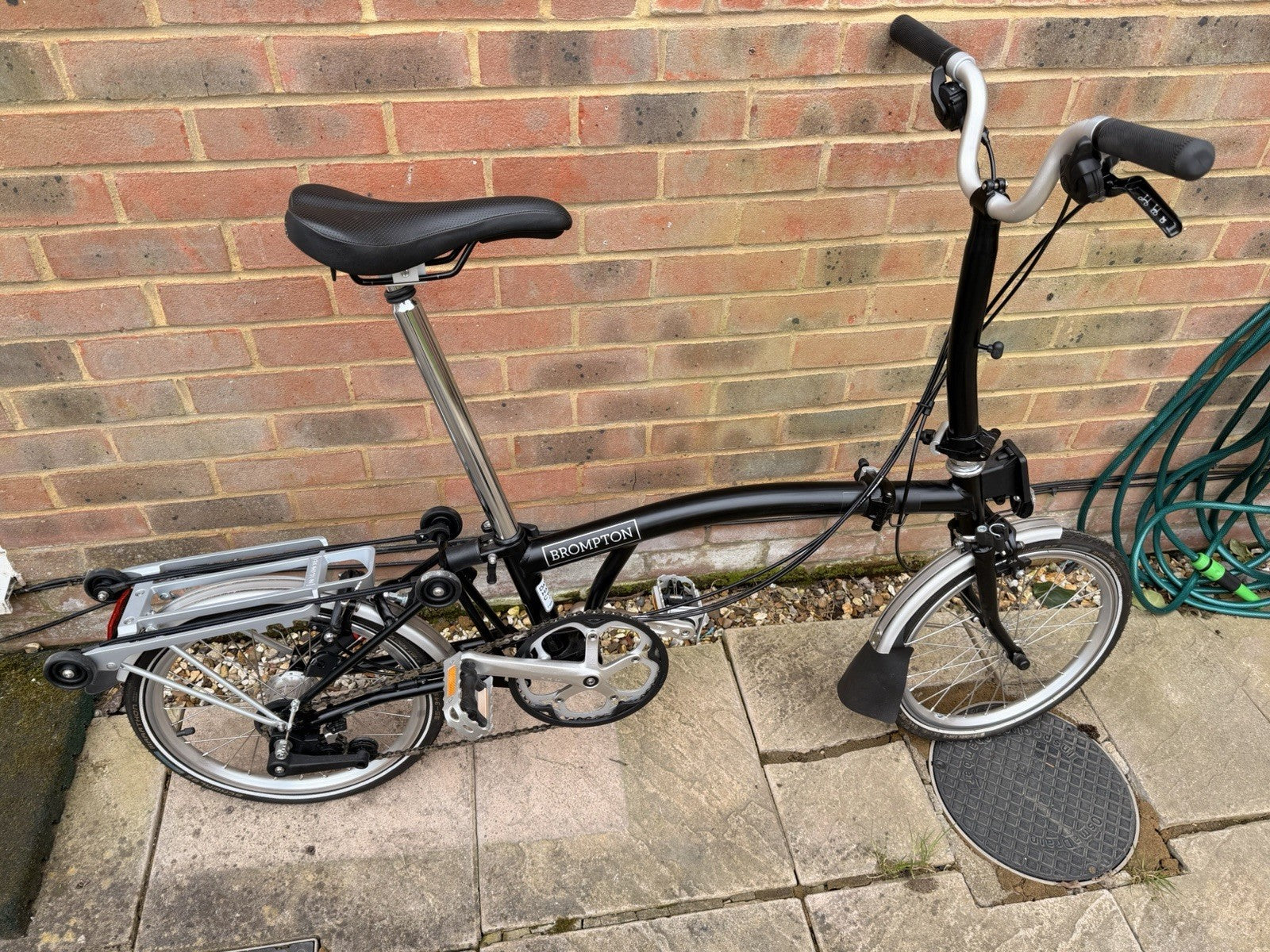 Brompton Folding Bike 3-Speed, Black