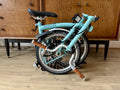 Brompton M3L folding bike C Line Equivalent in Turkish Green