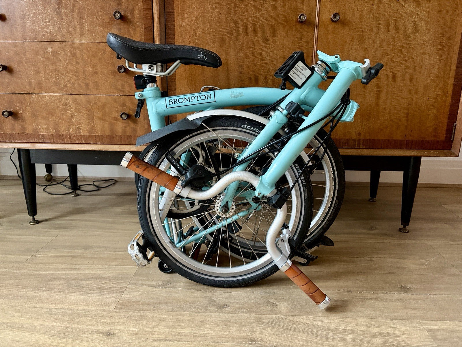 Brompton M3L folding bike C Line Equivalent in Turkish Green