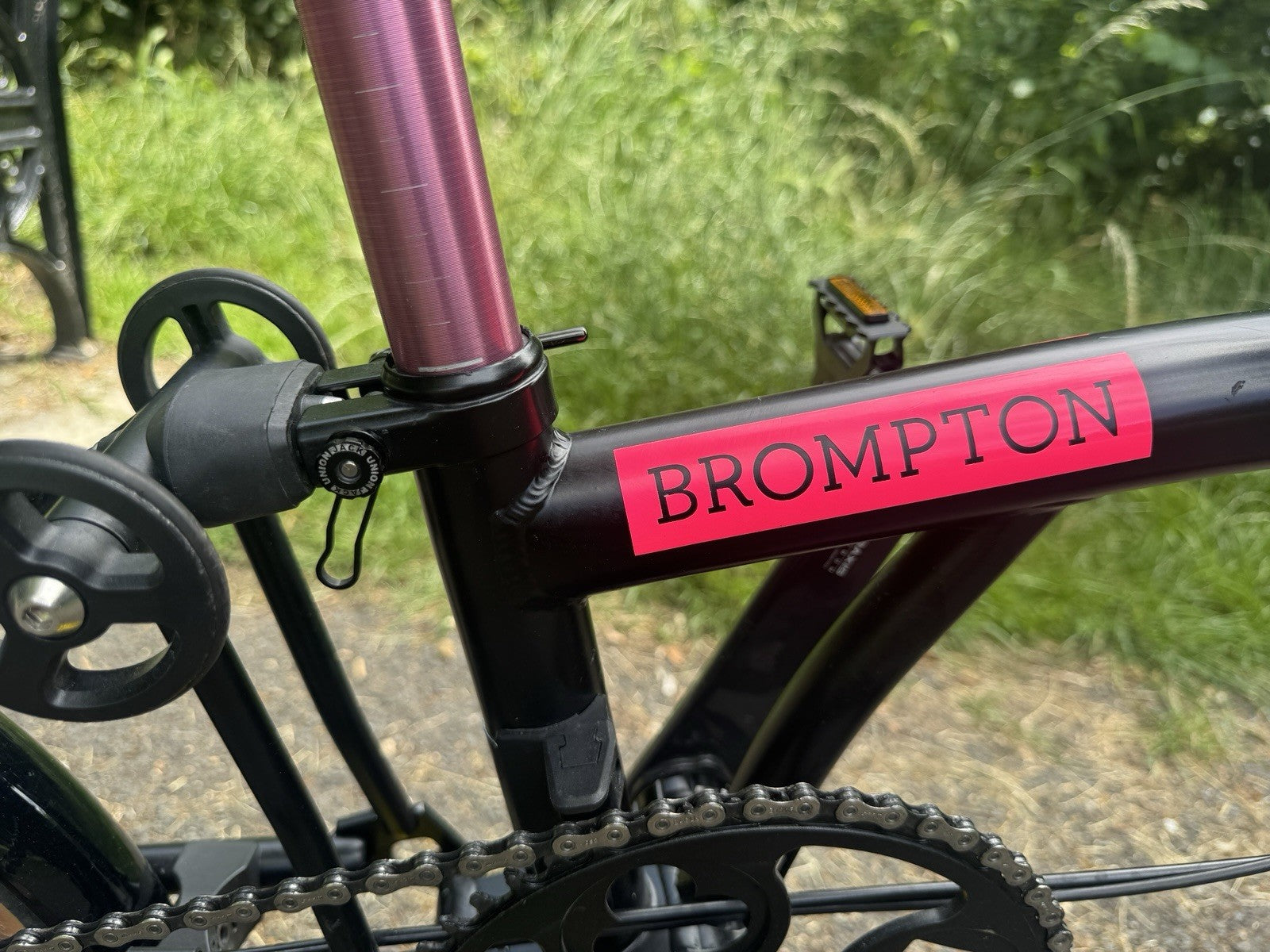 Brompton P-line 4 Speed  Custom Wheels  Carbon / Titanium Parts  Black 9kg