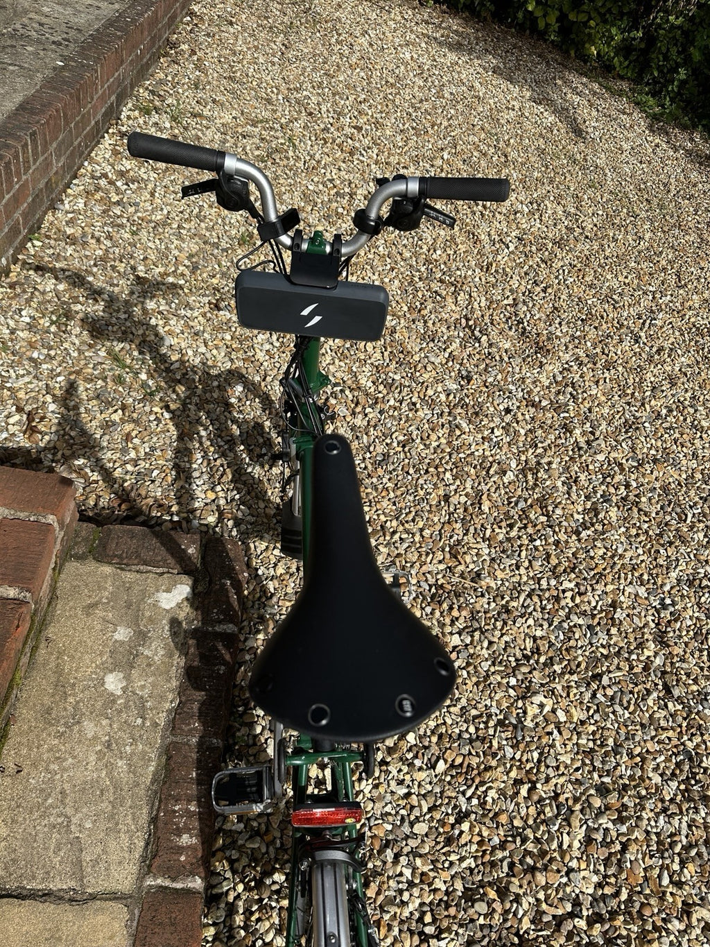 Green Brompton with Swytch Max++ Power Kit