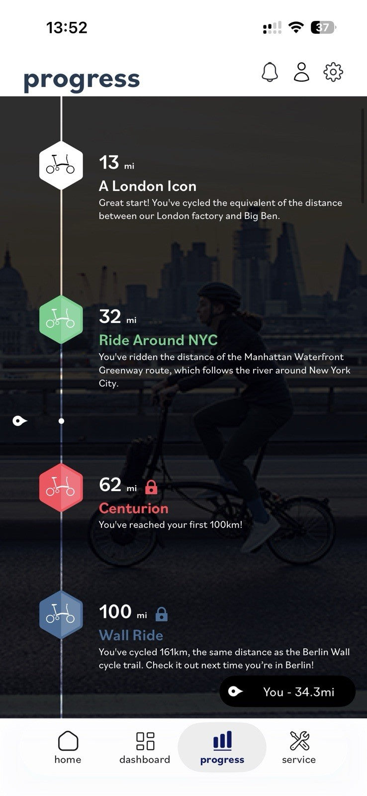 Brompton C Line Explore Electric Fire Coral 6-Speed