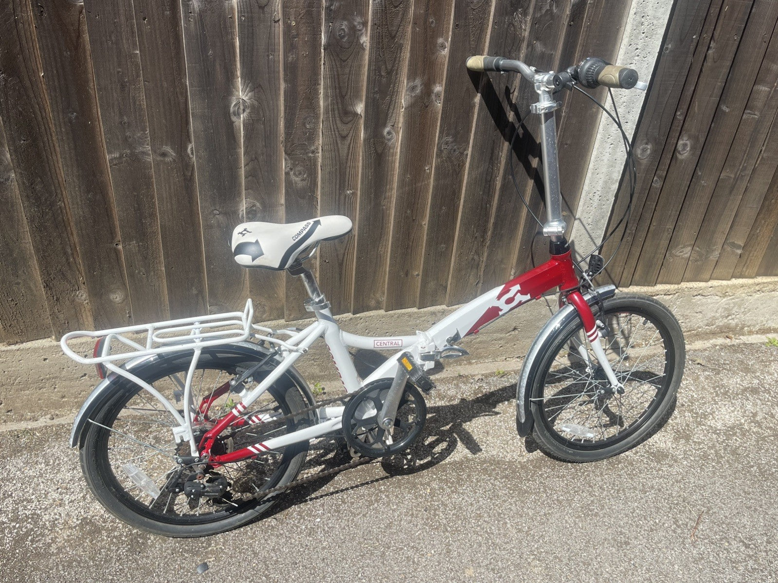 Compass 'Northern' Folding Bike - Blue/White