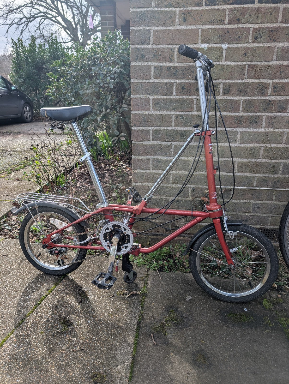 Dahon Vintage Stainless Steel Folding Bike NEEDS WORK