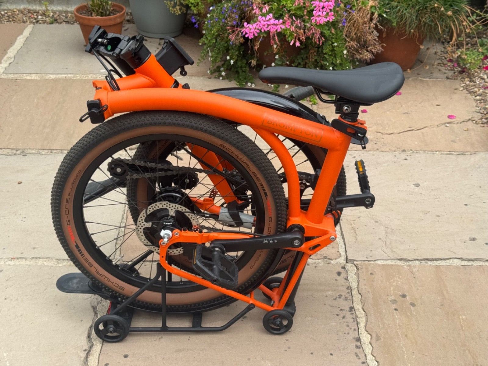 Brompton G Line Folding Bike - Small - Roller Frame - 8 Speed Alfine - Mudguards