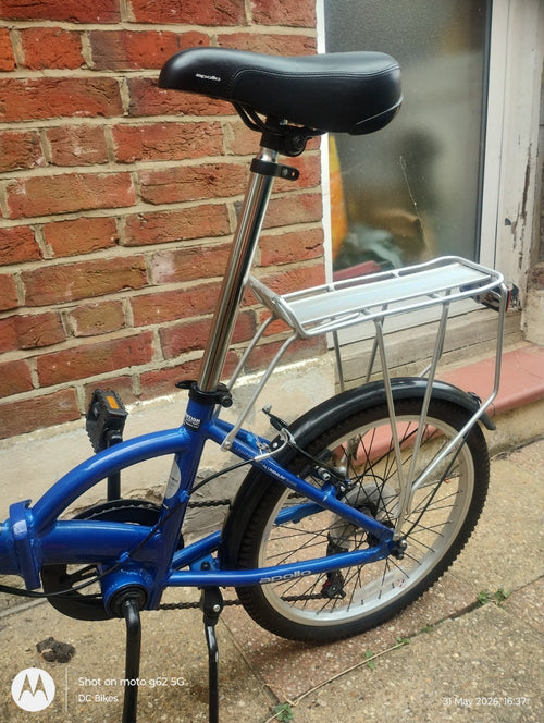 Apollo Tuck Folding Bike 20" Wheels, 6 speed, Blue
