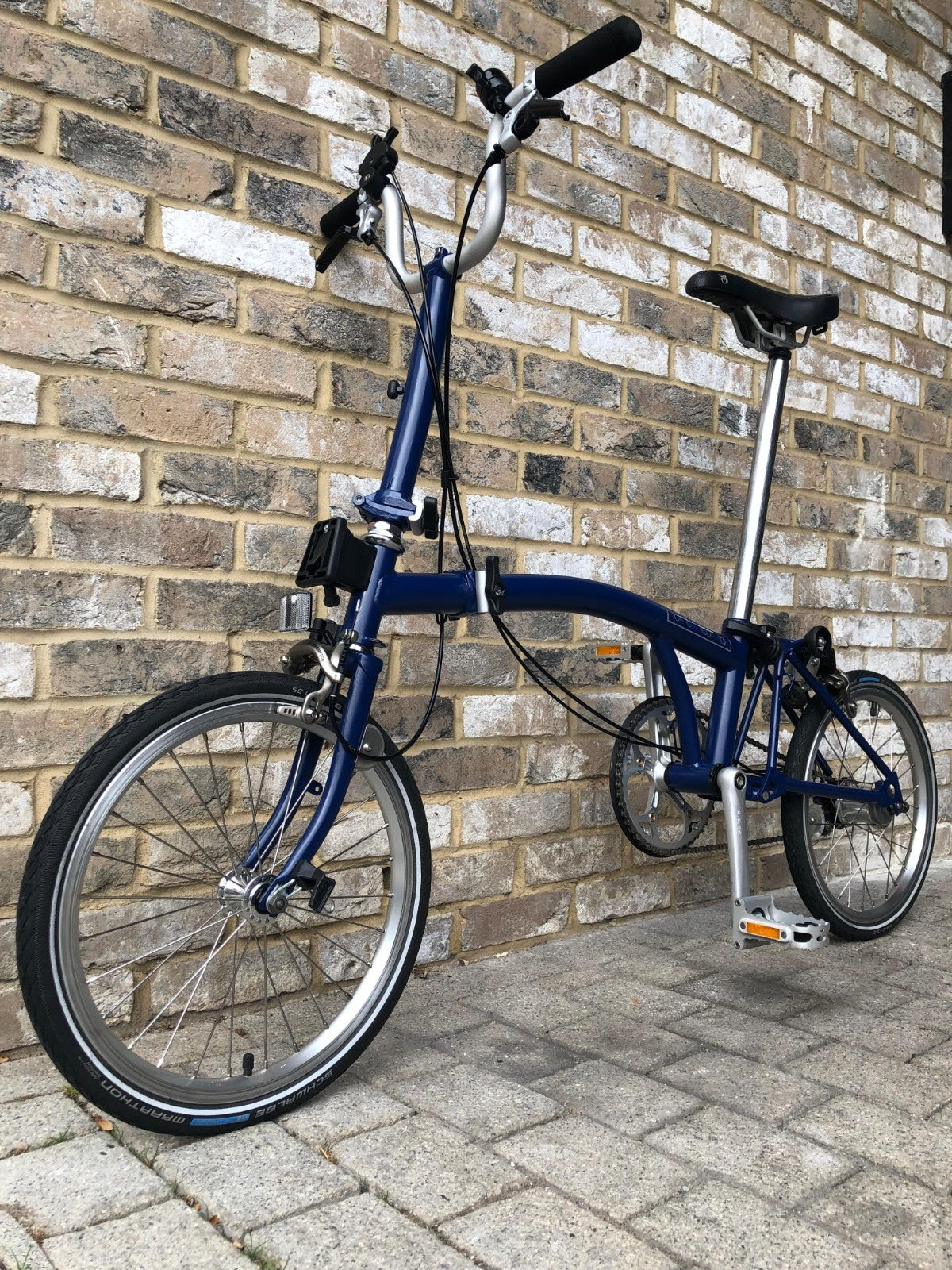 Brompton Cobalt Blue 3 Speed Mid M3L - WORLDWIDE DELIVERY