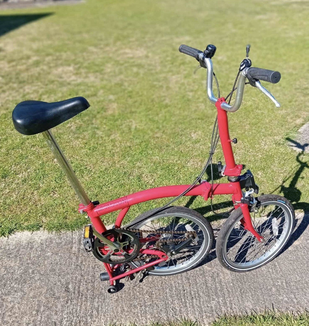 Brompton M3E Folding Bicycle 2011 Excellent Condition Red