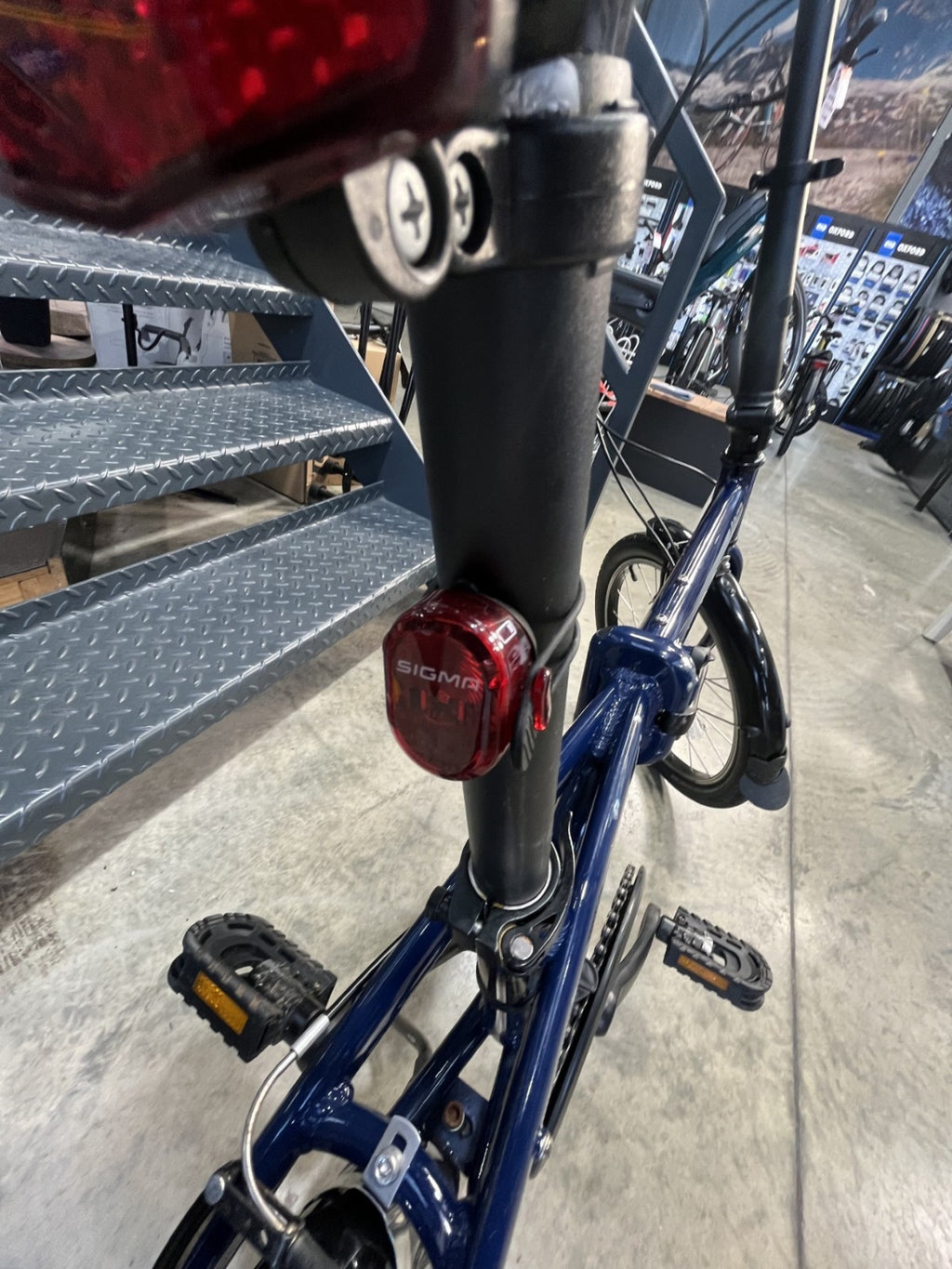 tern link b7 blue lightweight folding bike 20''