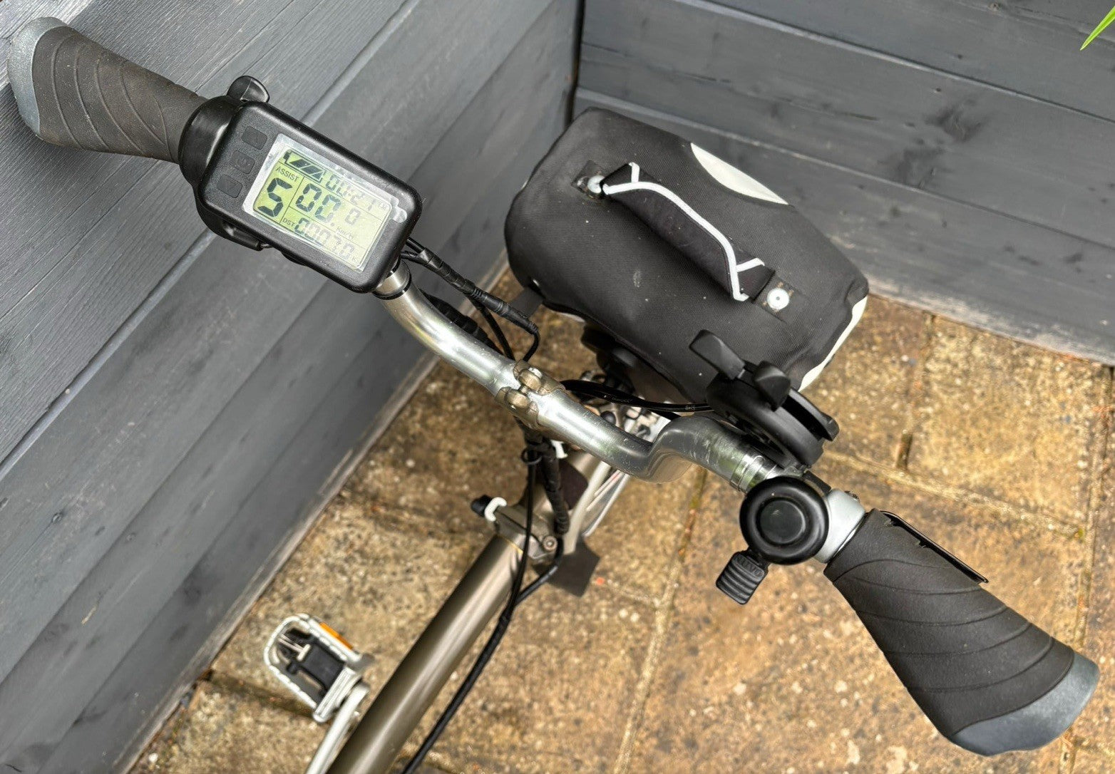 Brompton M3L Folding Bicycle + Assist in Raw Lacquer - Only Light Leisure Use