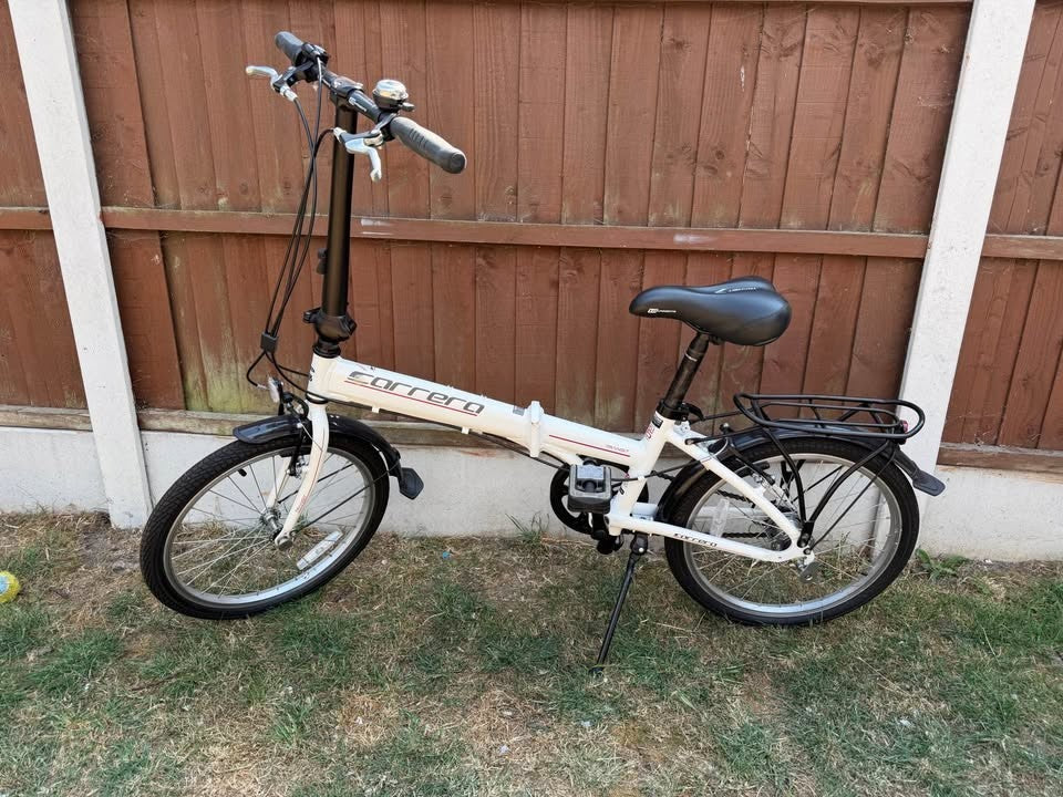 Carrera Transit 20'' 3-Speed White Lightweight Folding Bike