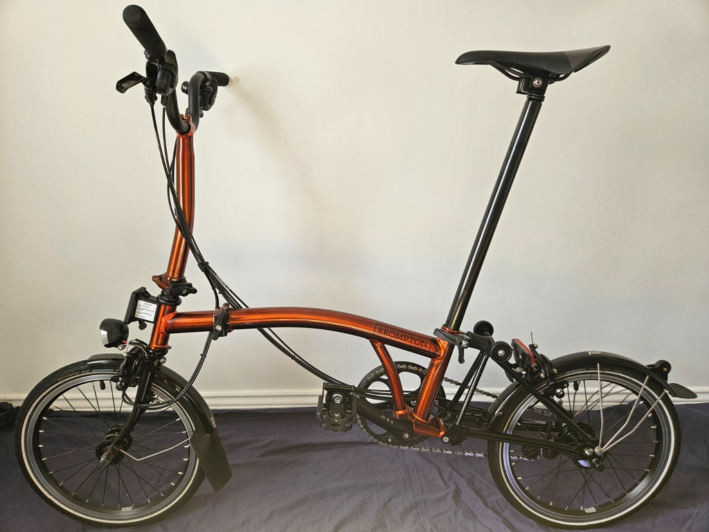 Brompton M6LX Superlight Titanium 6 Speed Flame Lacquer Excellent Condition