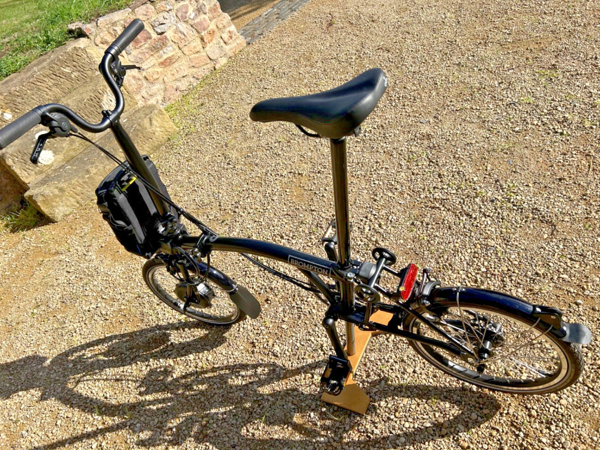 Brompton Electric C-Line folding bike H4L 4-speed black