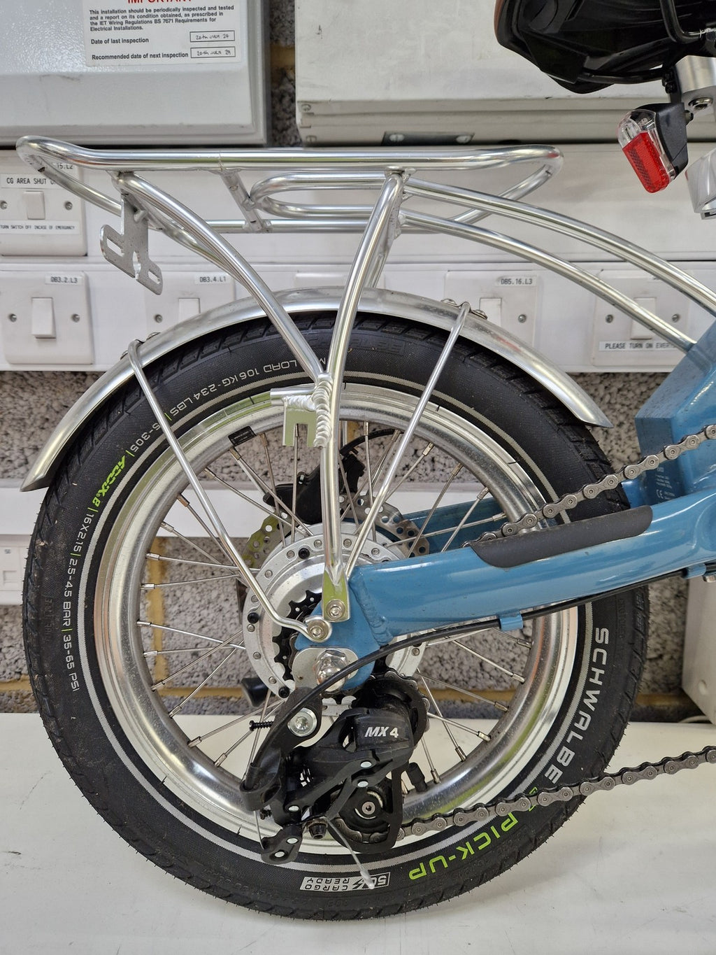 UTO Afternoon Vintage OG20 7-Speed 20" Wheel Folding Bike - Satin Blue (Dirty)