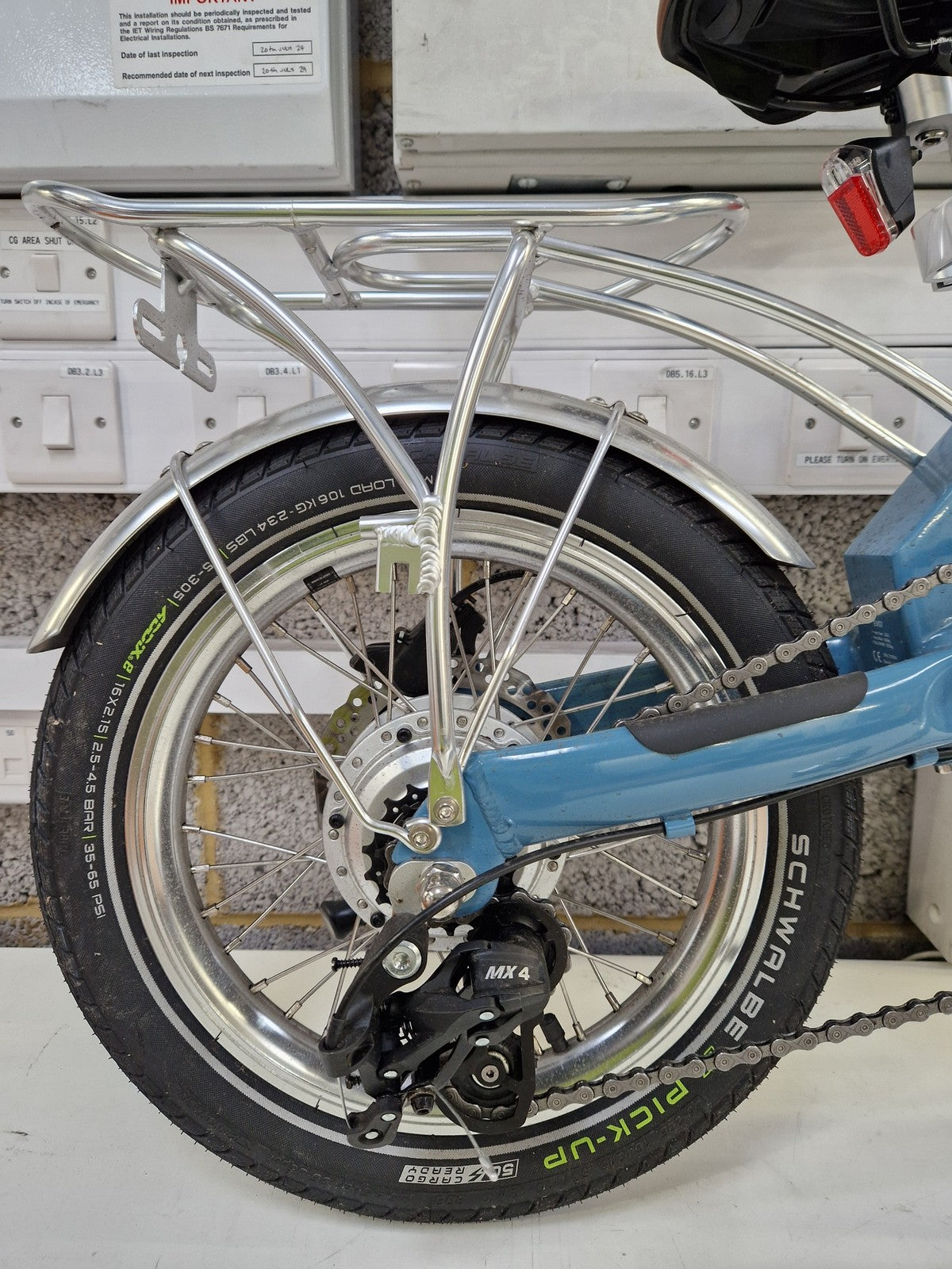UTO Afternoon Vintage OG20 7-Speed 20" Wheel Folding Bike - Satin Blue (Dirty)
