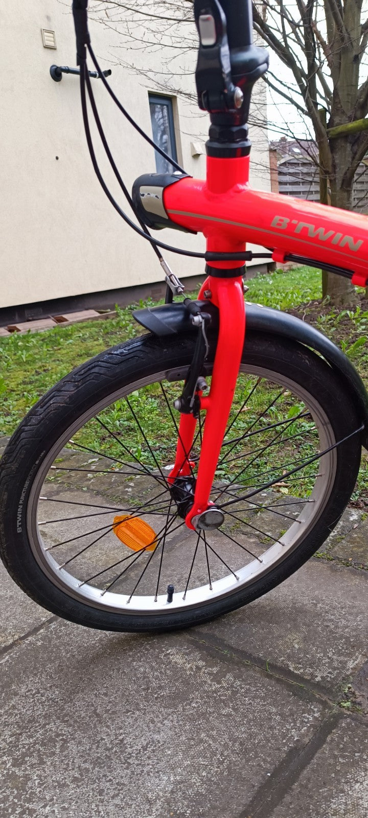 Btwin Tilt 500 Folding Bike 7-Speed Orange Good Condition