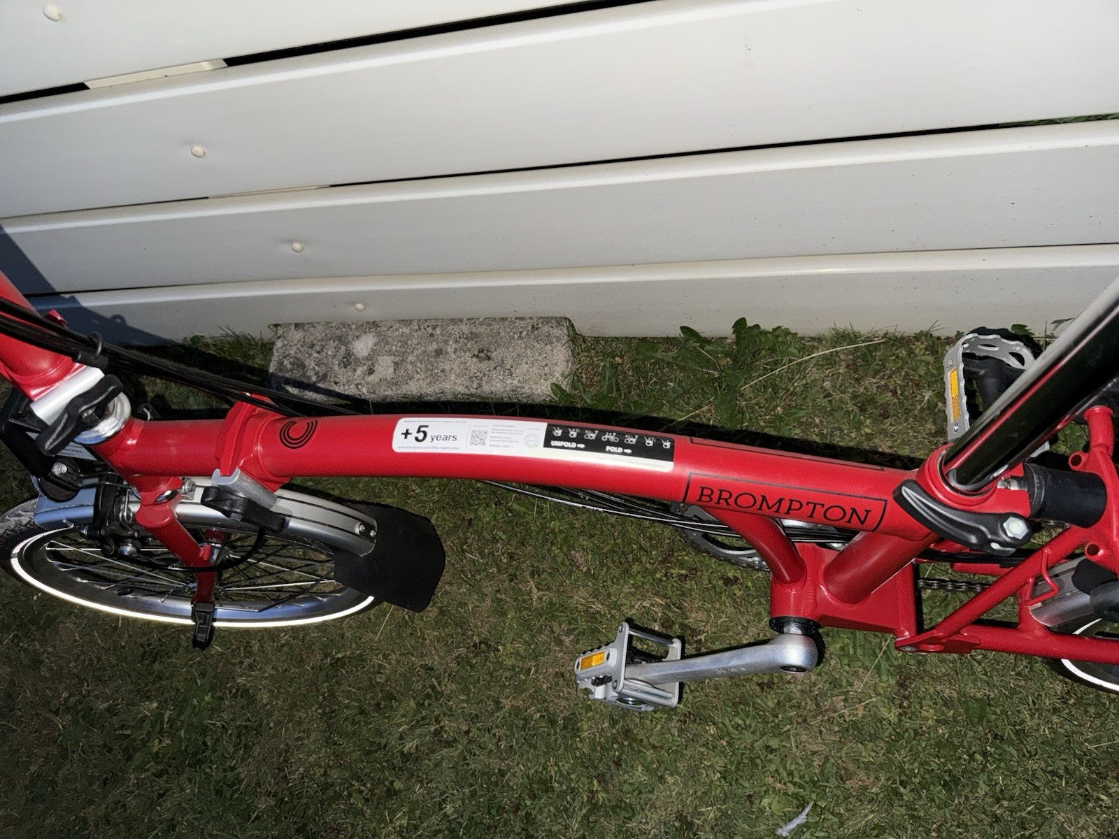 Brompton C Line Explore - House Red. High Handlebars